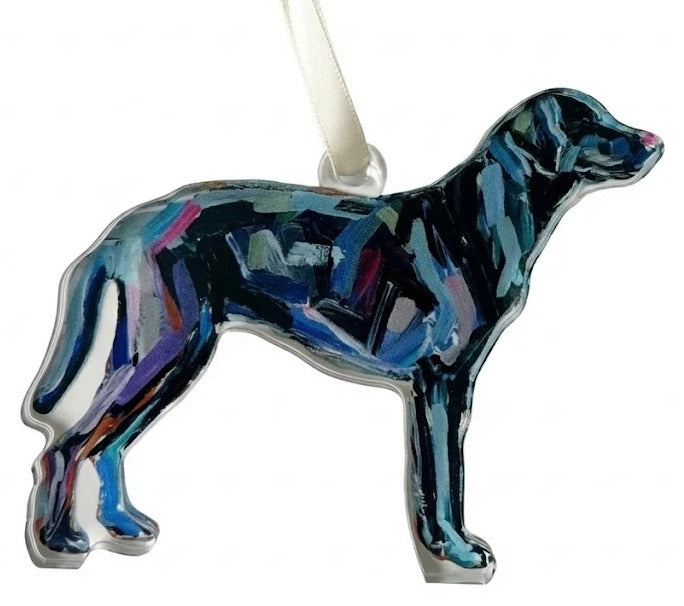 Black Lab Acrylic Ornament