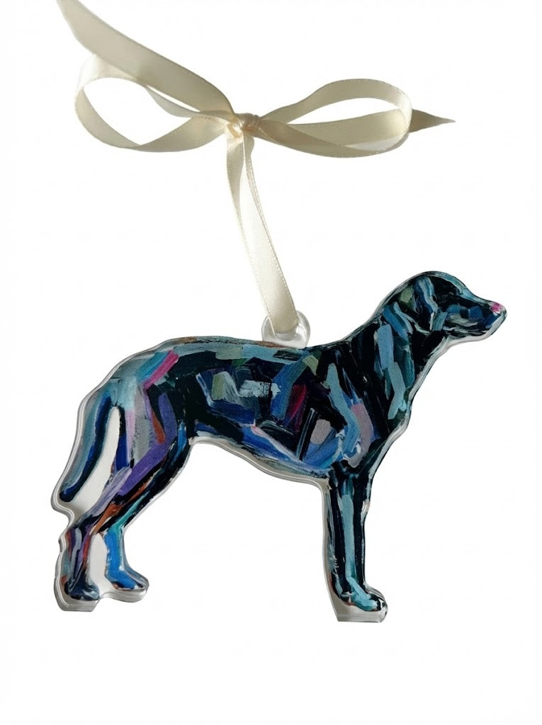 Black Lab Acrylic Ornament