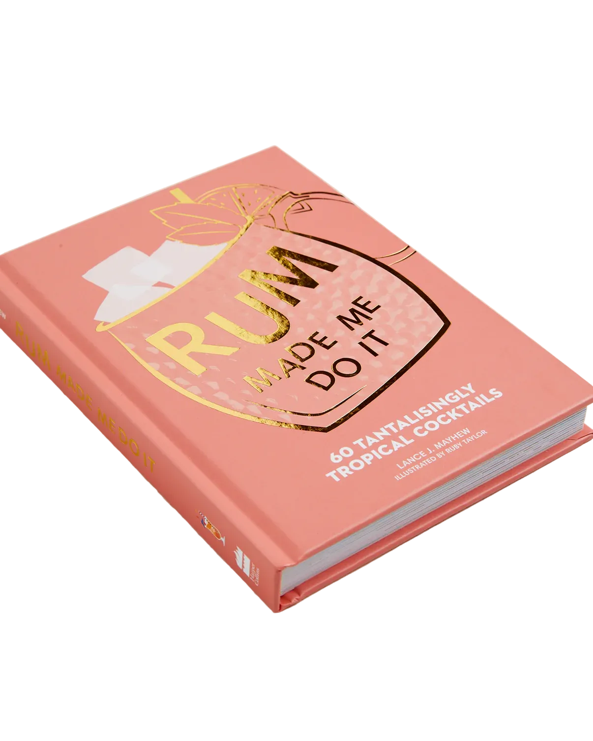 Book titled 'Rum Made Me Do It' on a white background