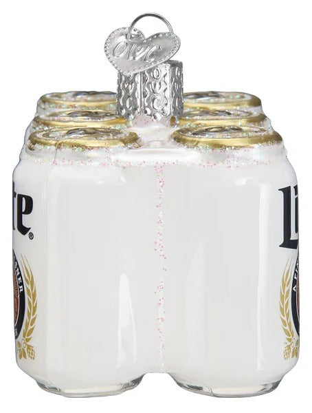 Miller Lite 6 Pack Ornament