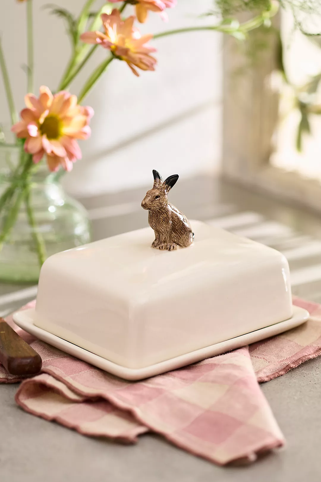Hare Butter Dish