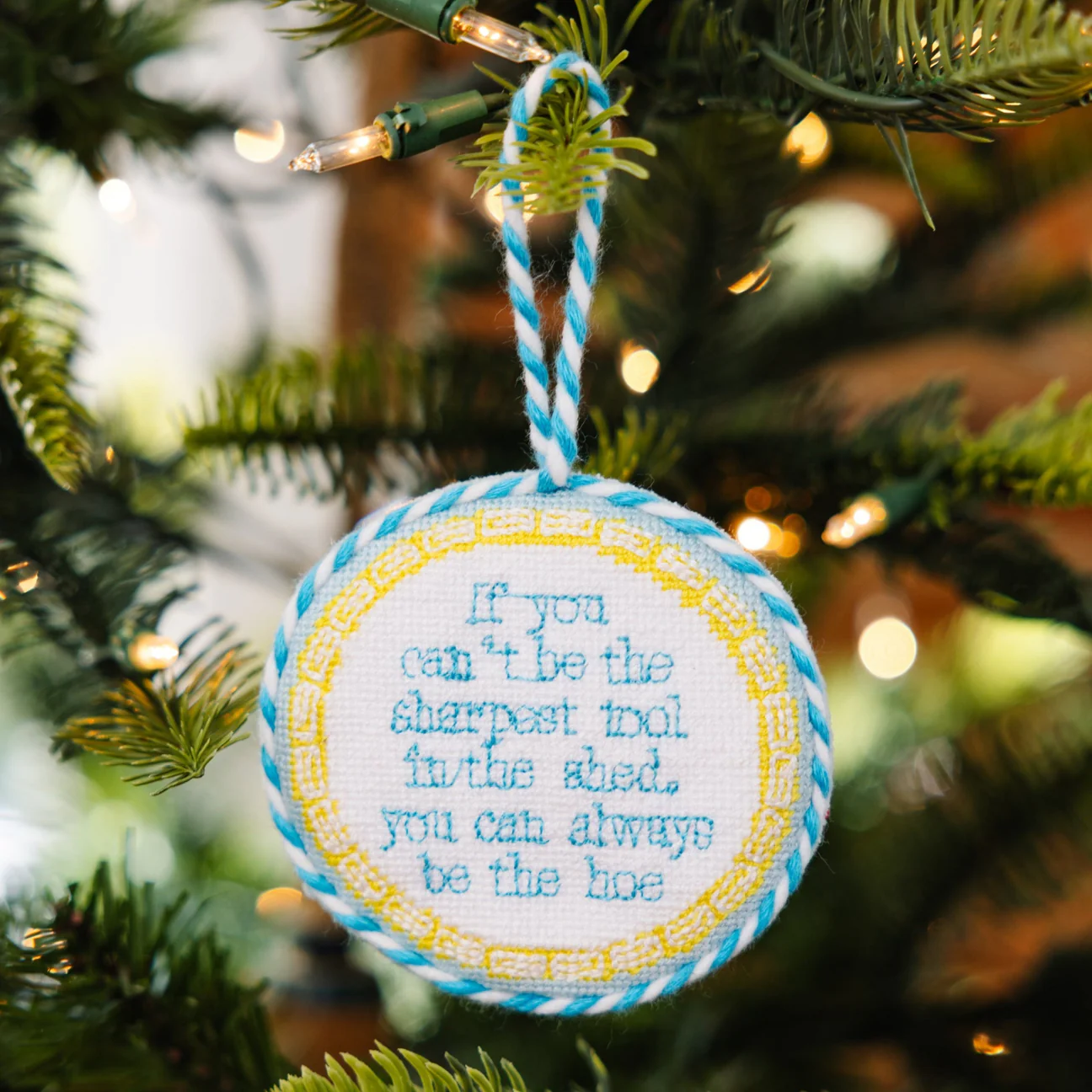 Sharpest Tool Needlepoint Ornament