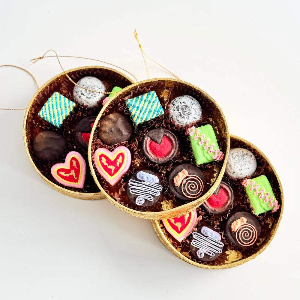 BOX OF CHOCOLATES ORNAMENT