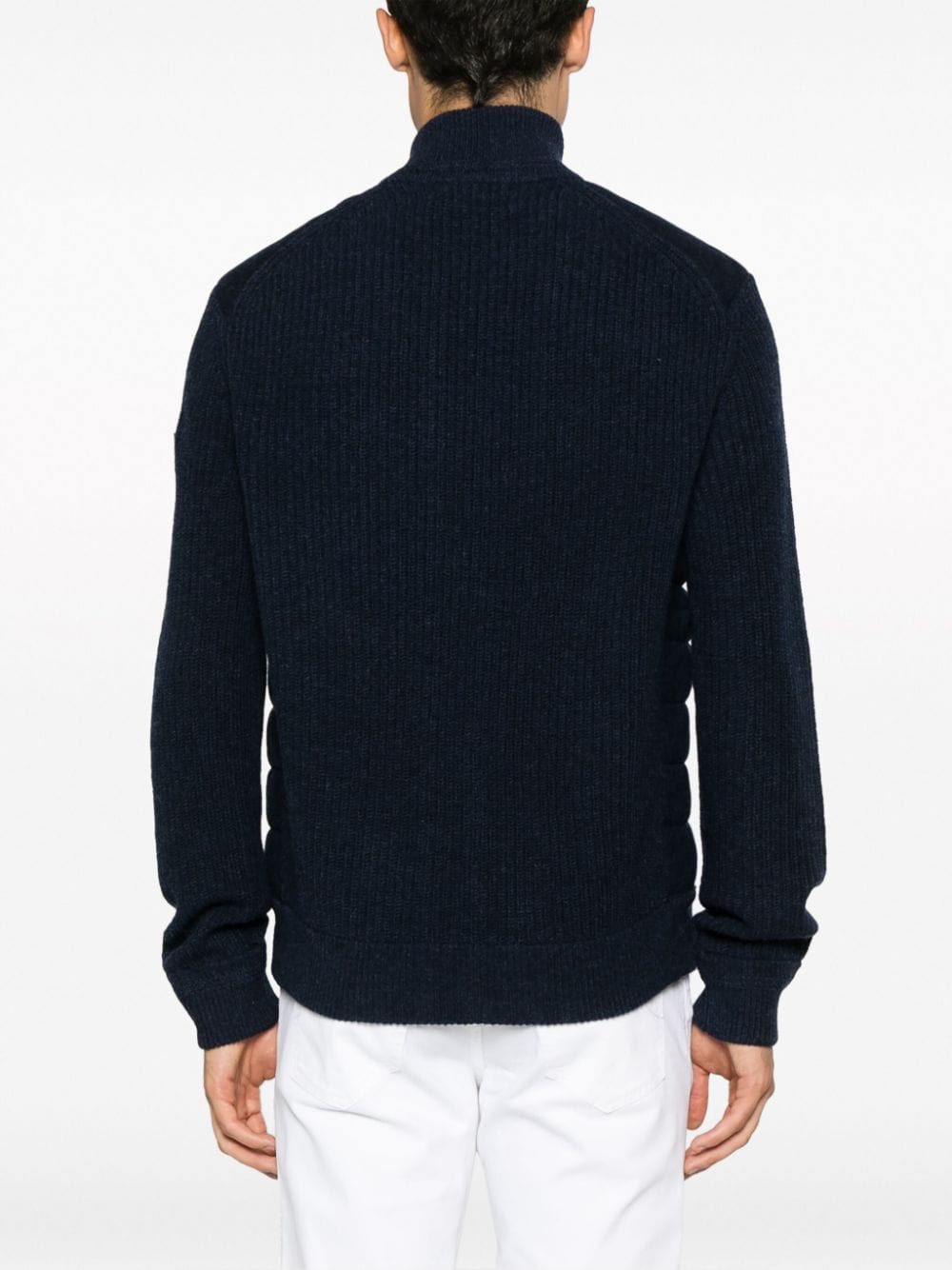 Wool-Cashmere Hybrid Full-Zip Sweater
