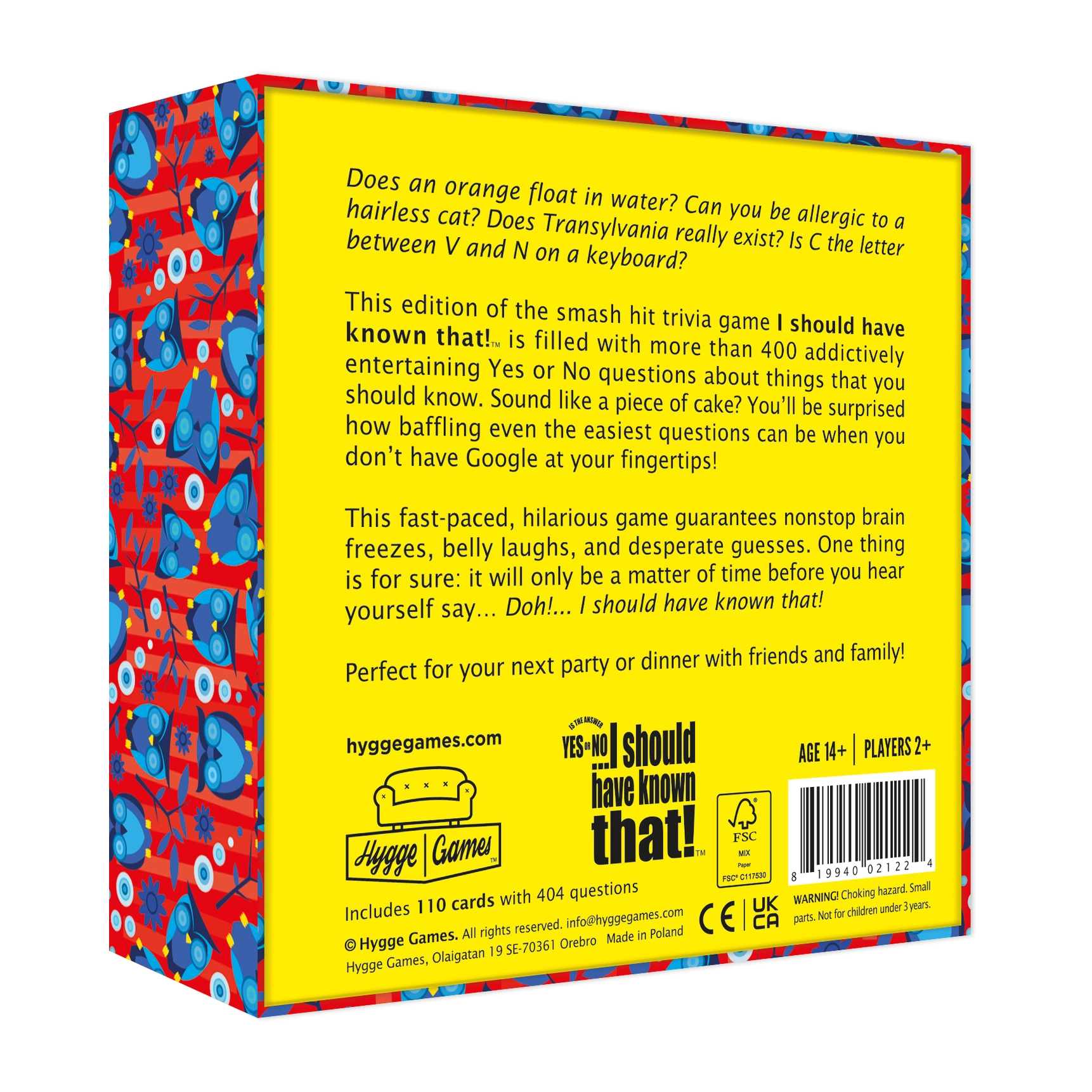 I Should Have Known That! - Yes or No Edition