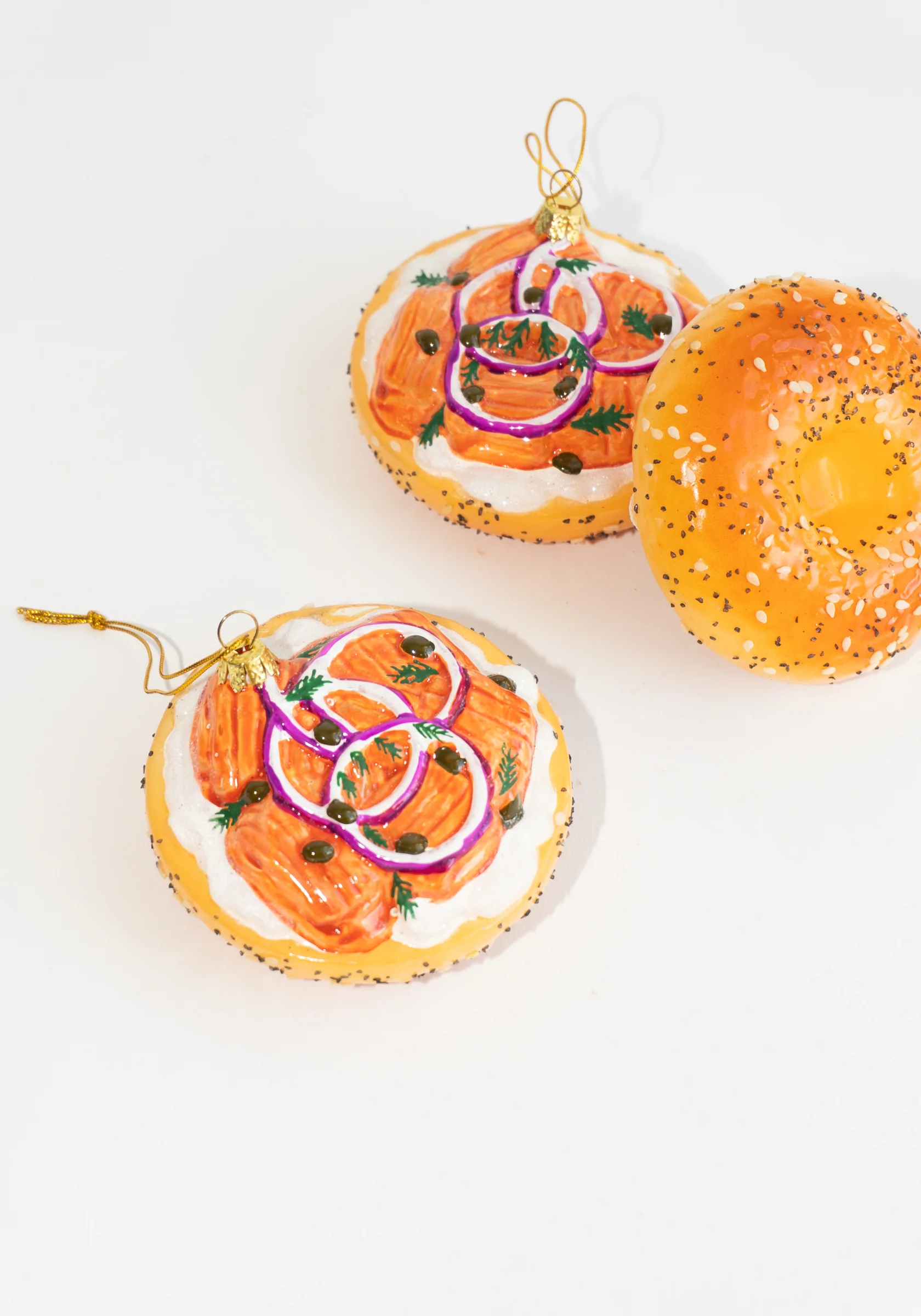 Bagel WIth Lox Ornament