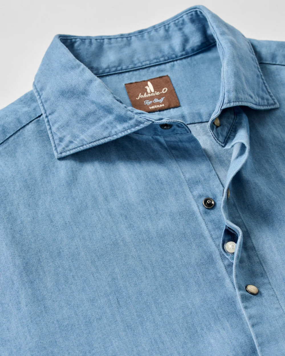 Chambray Snap Top Shelf Button Down