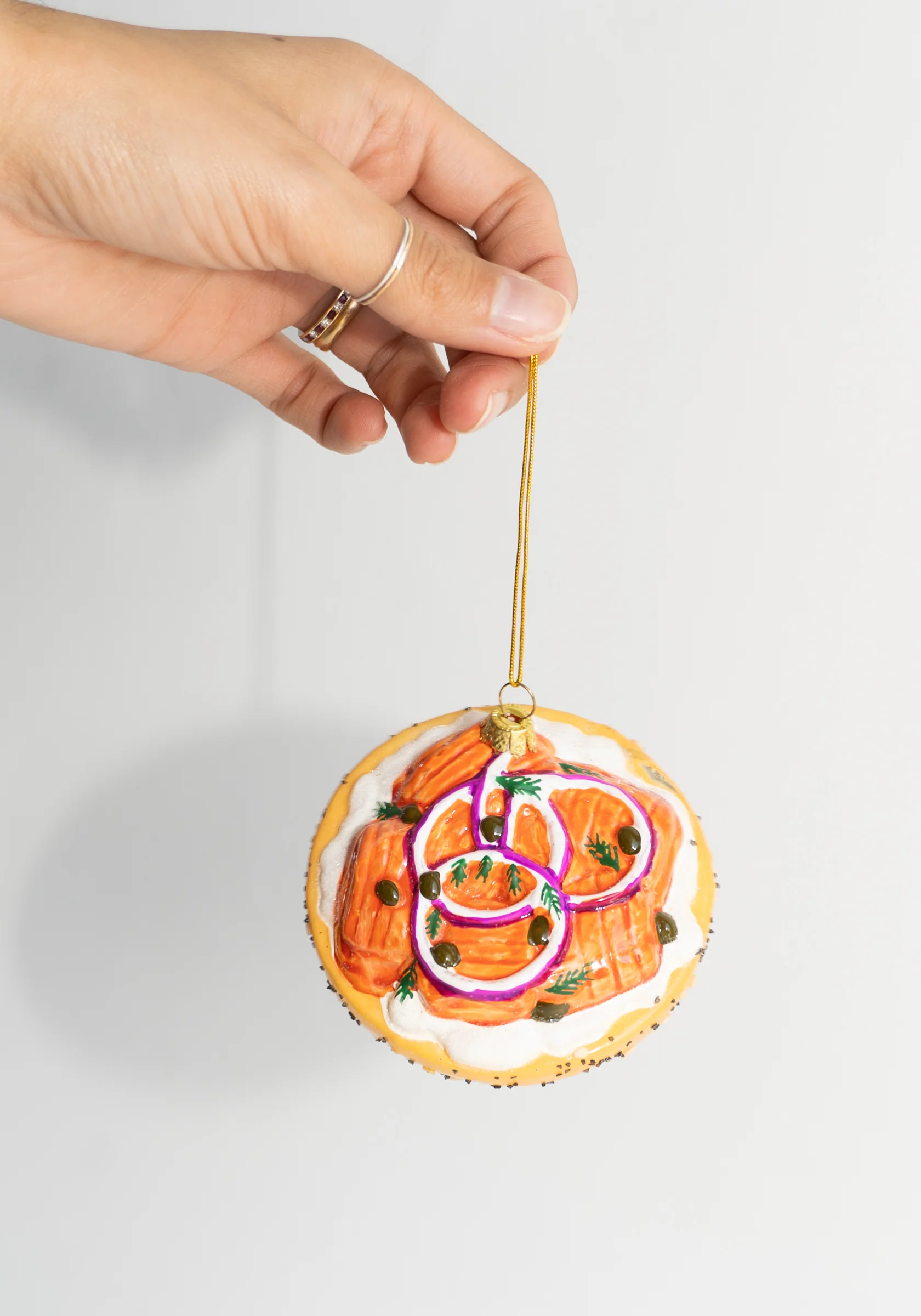 Bagel WIth Lox Ornament