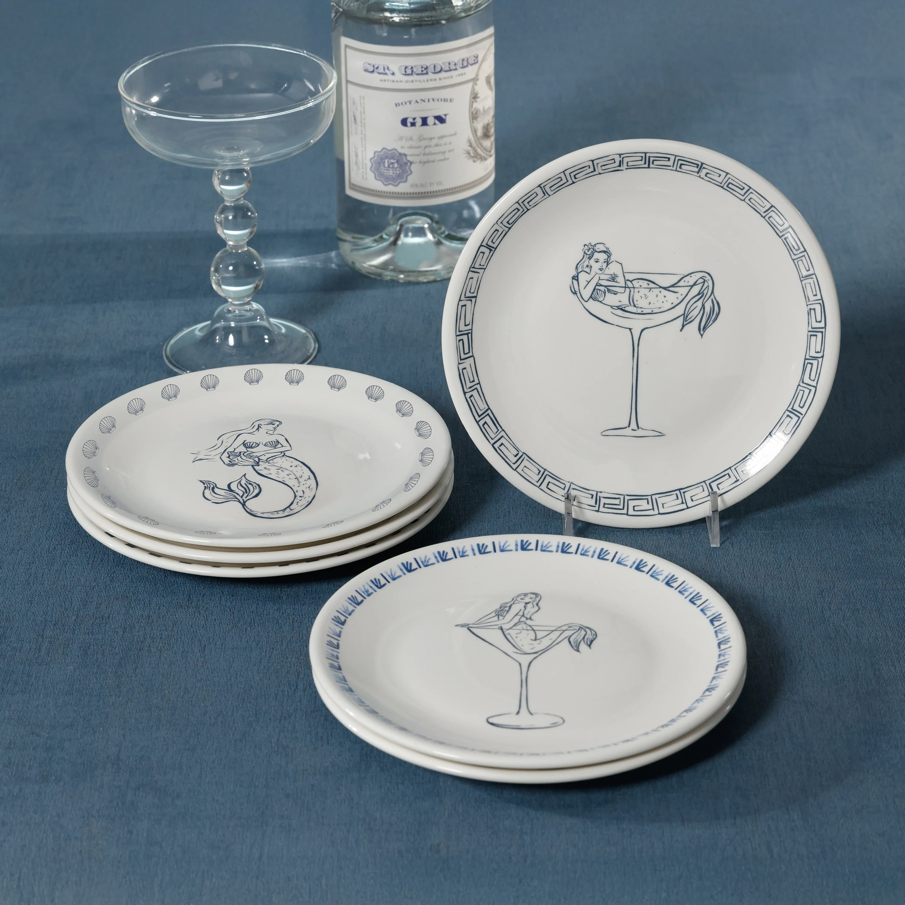 The Salty Mermaid Bar Appetizer Plates