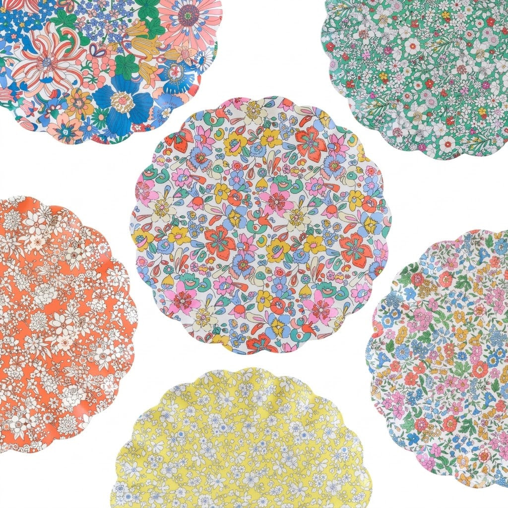 Meri Meri x Liberty Garden Party Reusable Small Plates