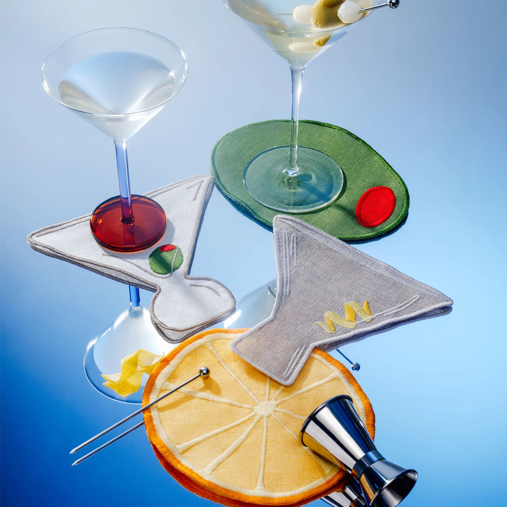 Martini Cocktail Napkins (Set of Four)