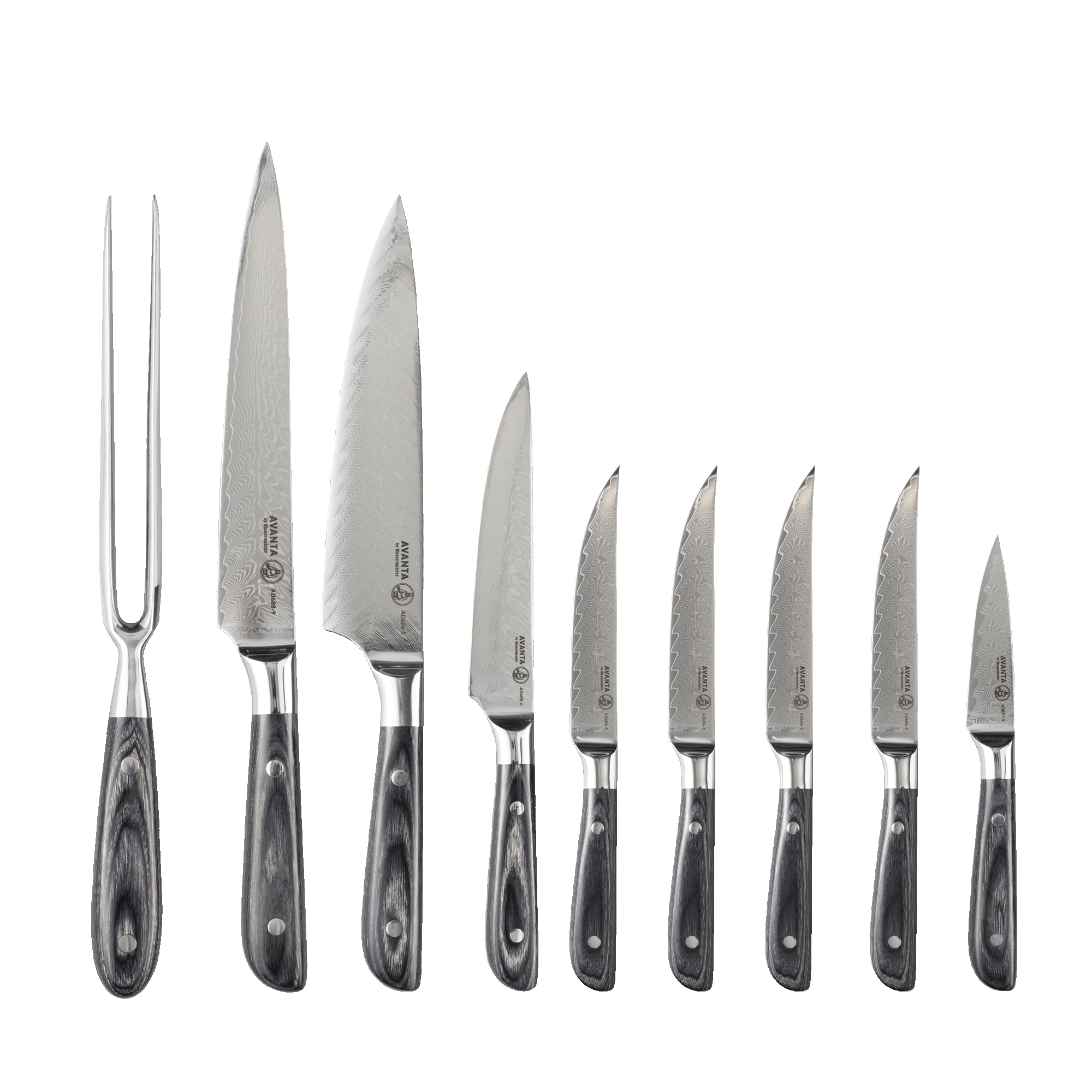 Avanta Damascus Block Set - 10 Piece