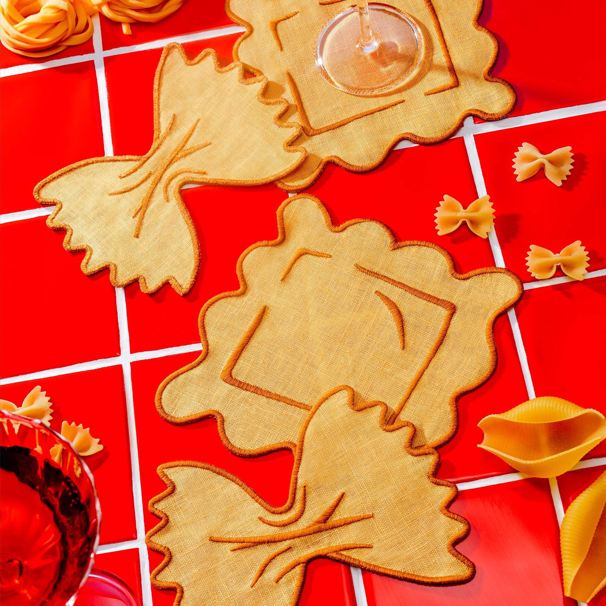 Pasta Cocktail Napkins (Set of Four)