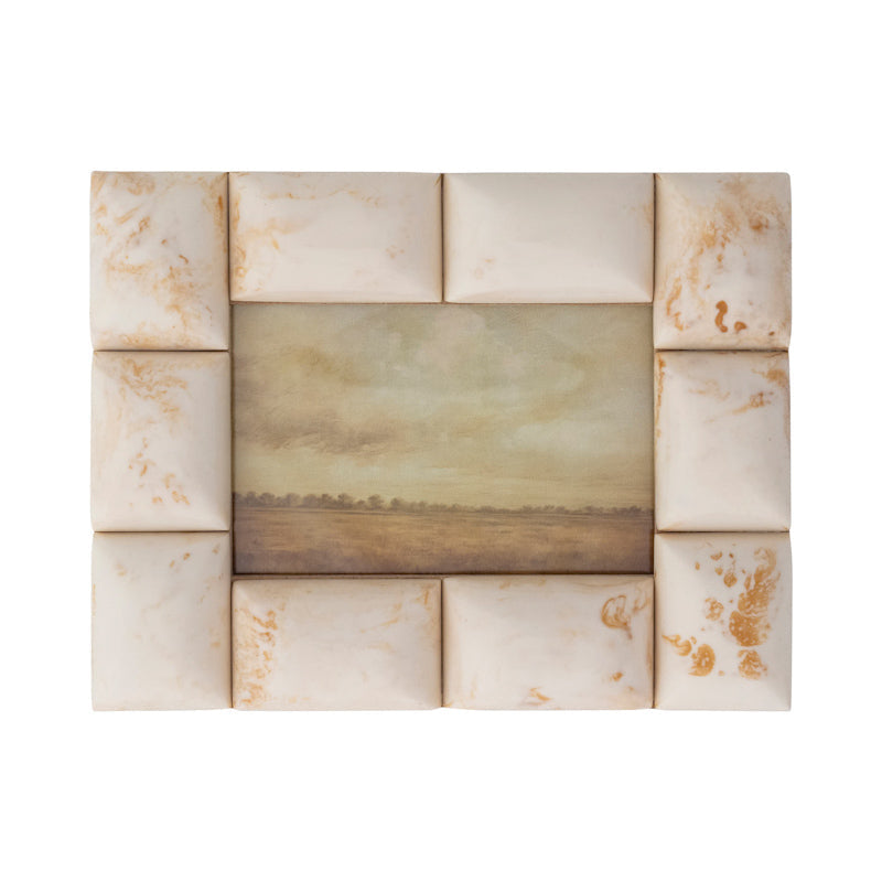 Marbled Resin Ivory Picture Frame