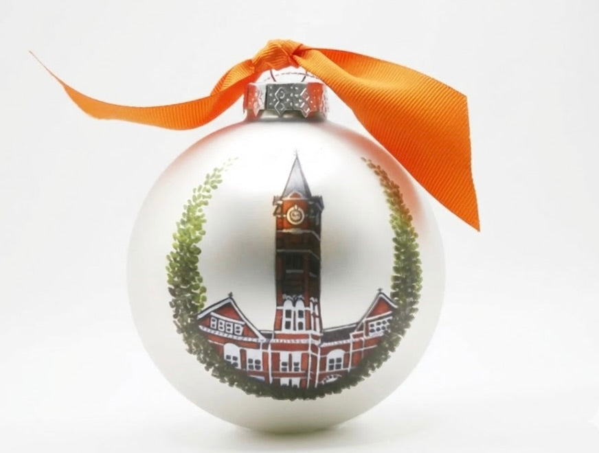 Auburn Landmark Glass Ornament