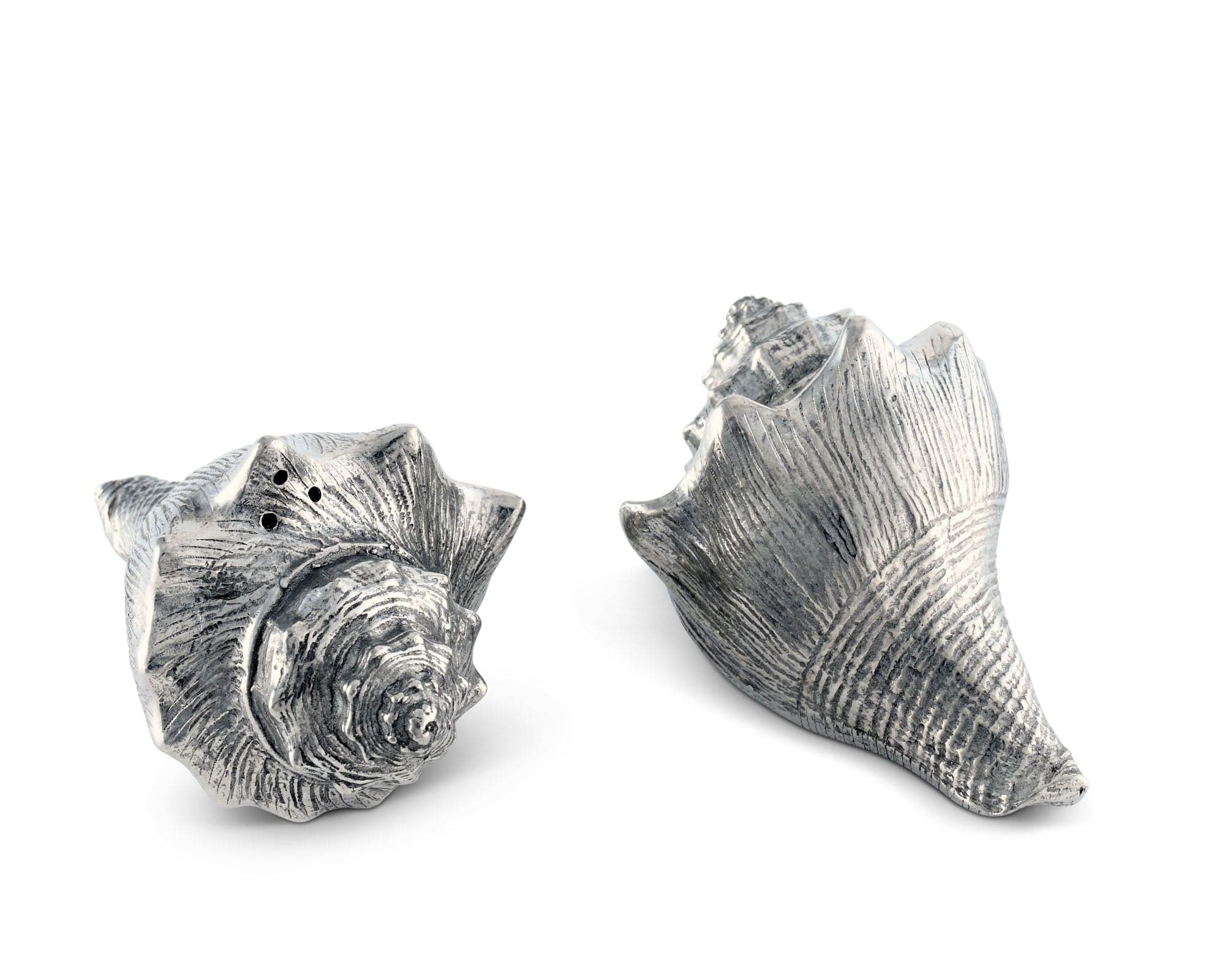 Pewter Conch Shell Salt & Pepper Set