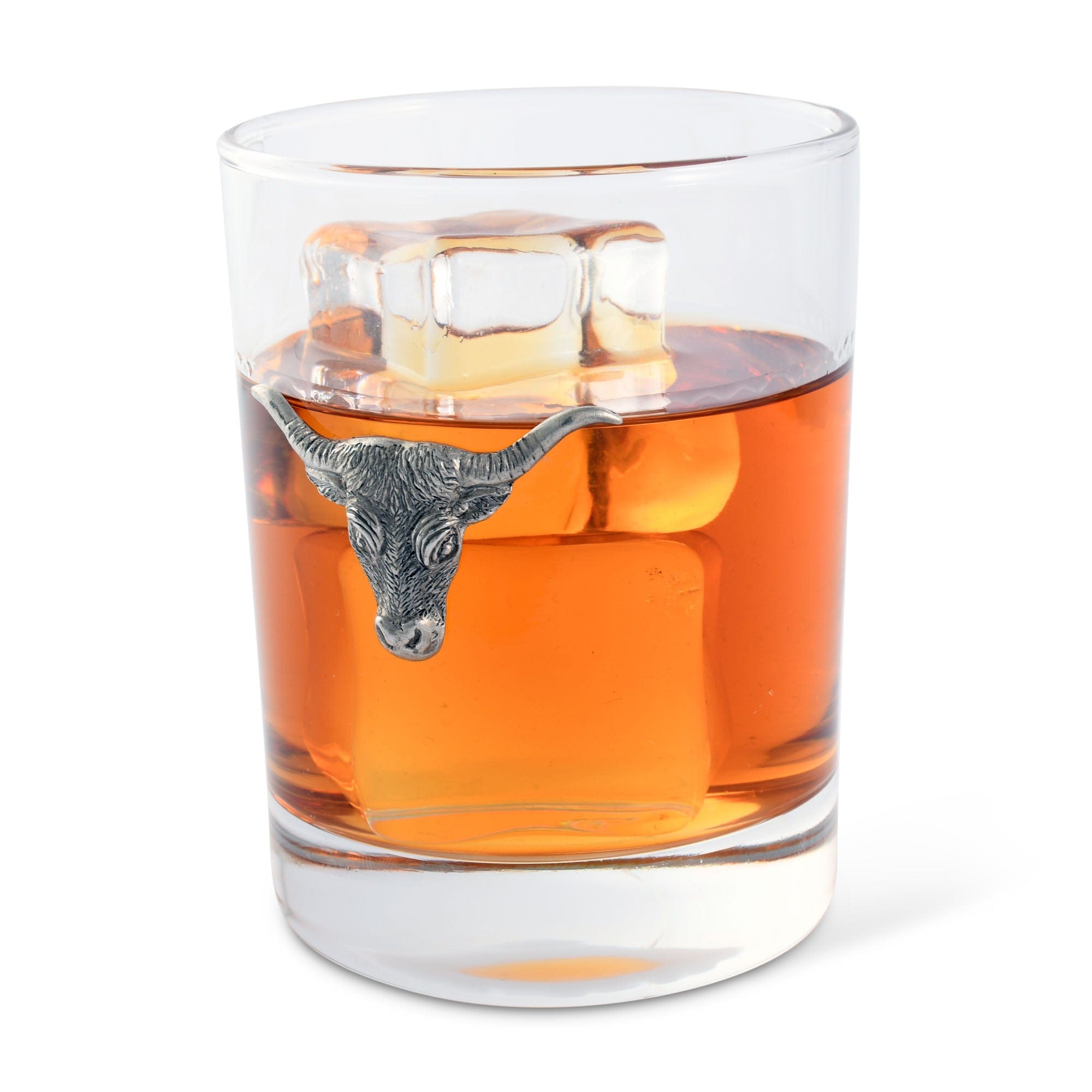 Texas Longhorn Double Old Fashion Glass