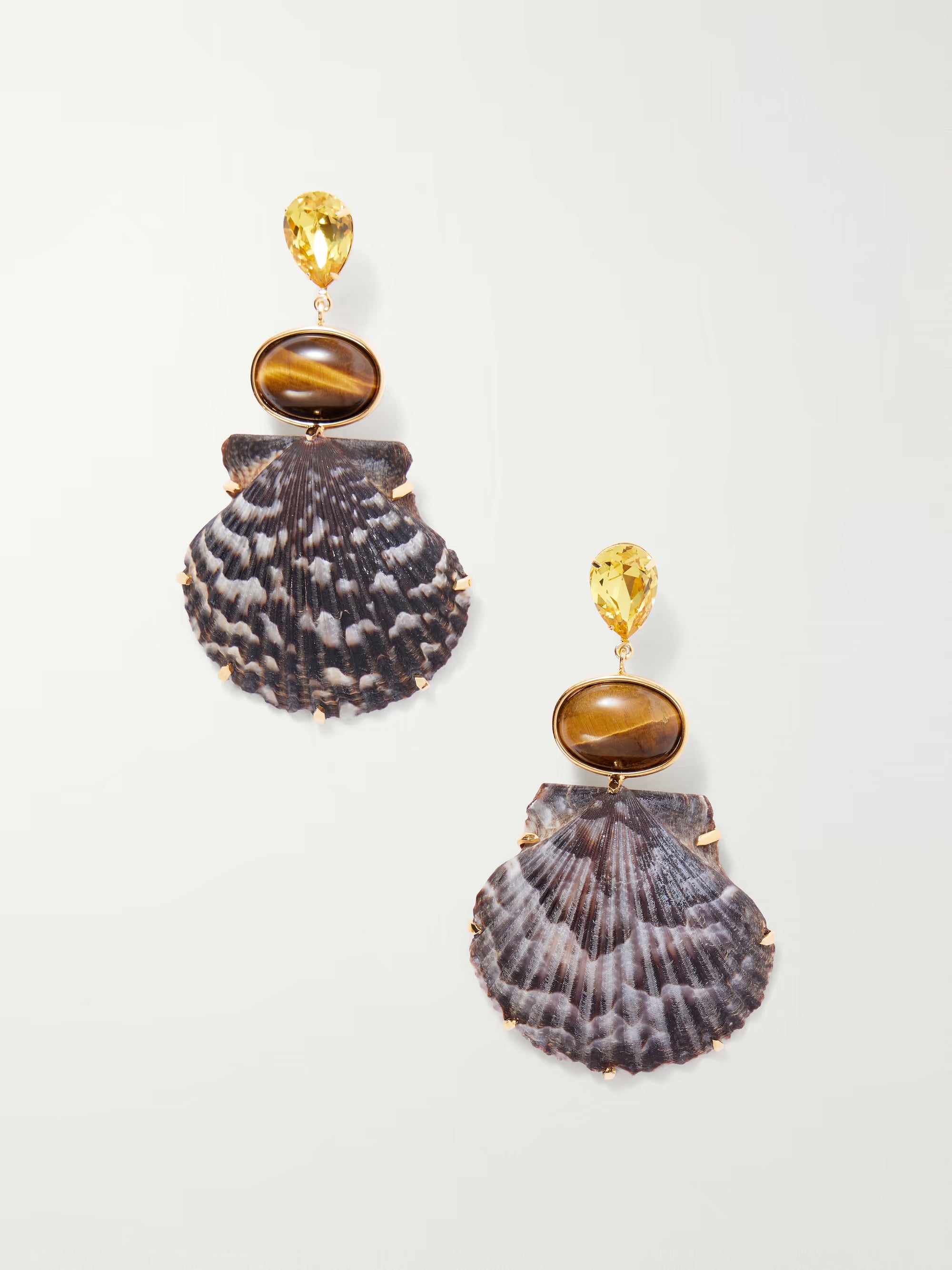 Augustine Earrings - Tigers Eye