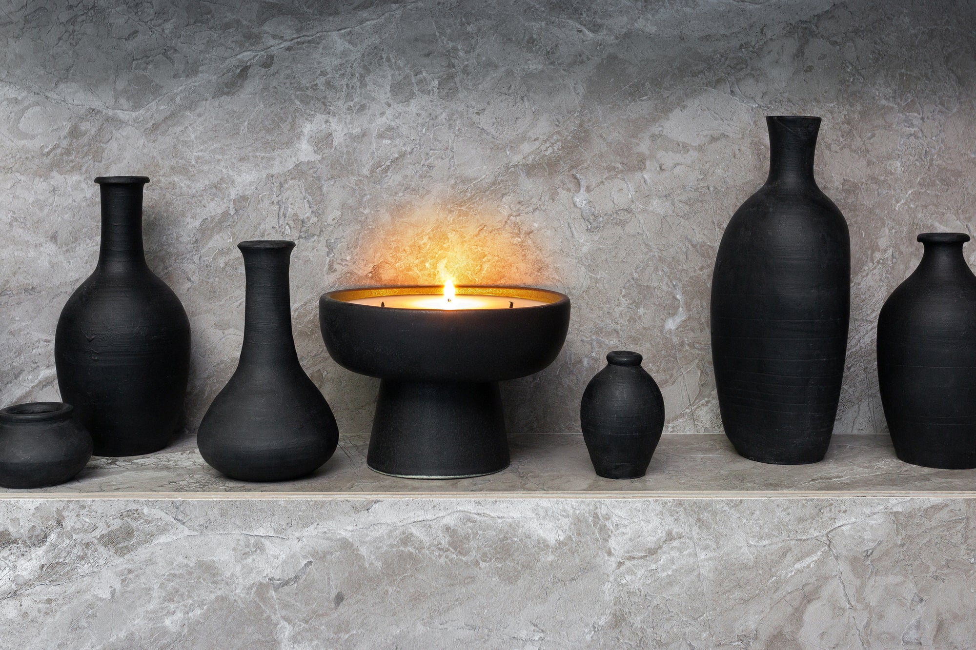 Large Jack Candle - Raw Noir