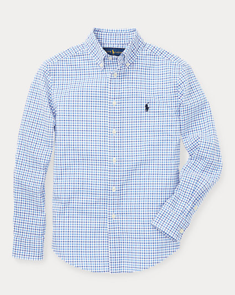 Boys Plaid Polin Shirt